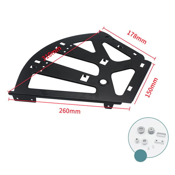 Flip Frame Rack Skohylde Hængsel Hardware Tilbehør til Skab Hjem Black 2 Layer