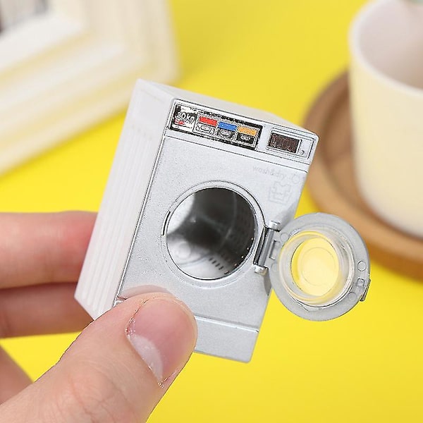 1:12 Nukenukkekoti Miniatyyripesukone Kotitalouslaite Pesulamalli Koristelelu