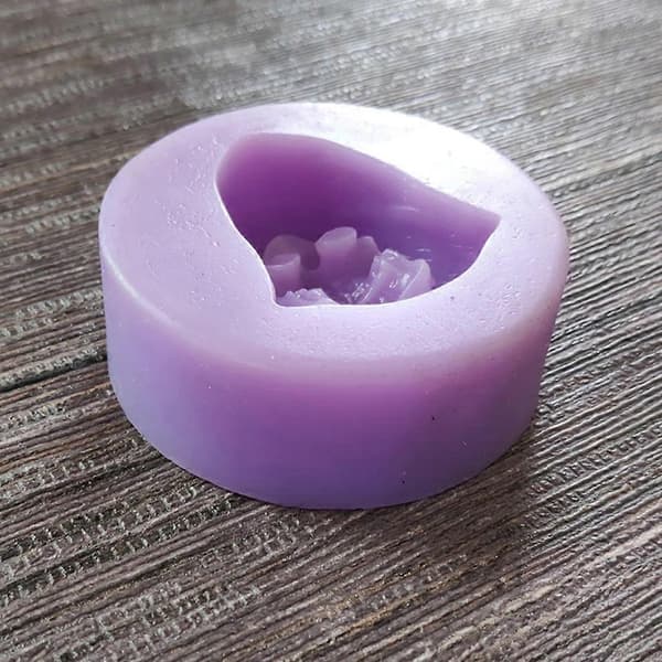 Hornkranie 3D Lys Sæbeform DIY Lys Epoxy Form Håndlavede Lys Aroma Voks Sæbeforme til Dekoration
