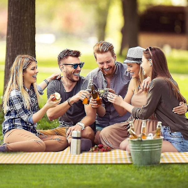 Udendørs picnictæppe, sammenklappeligt tæppe, skridsikkert underlag