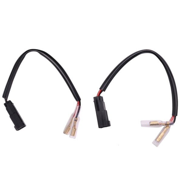 2 stk Motorsykkel Blinklys Ledningsnett Kontakt Blinklys Plugg Adapter For
