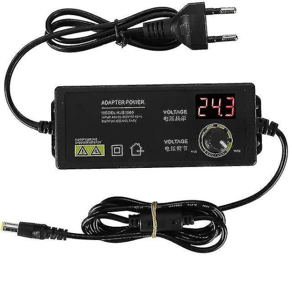 3-36v 60w nätadapter justerbar spänningsadapter LED-display omkopplande strömförsörjning EU-kontakt för LED-ljusremsa motor
