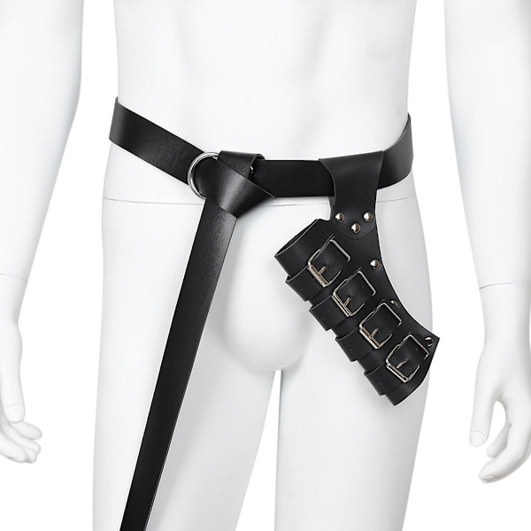 Middelalderlig læder sværd bælte talje skede skabard rapier spænde strop hylster mænd rustning cosplay,bla