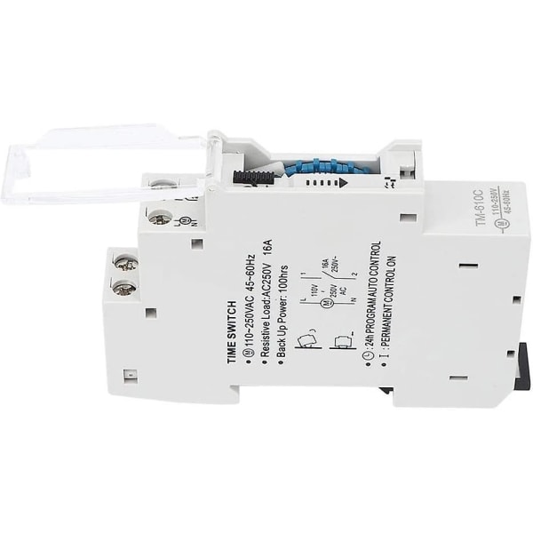 Rail Time Switch Intelligent Din Rail Timing Control Switch Timer Relay Tm610c 220v Til Gadebelysning