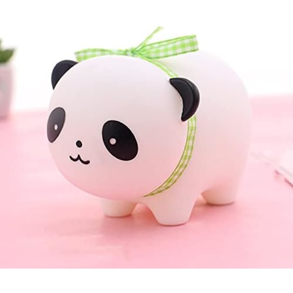 Panda Spargris, plast okrossbar djurpengar Sparbanker myntlåda för barn födelsedag och julklapp