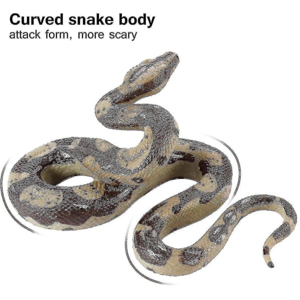 Halloween-temppuihin väärennetty käärme Pyon Snake Toy -kumi käärmehahmo