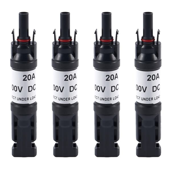 4x 20A In-line Diode Connector Ip67 Solpanel Kabelkontakter