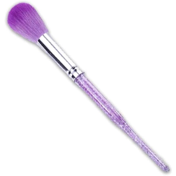 Makeup-børster Negleplejetilbehør Neglekunstbørste Dust Blush-børste med langt krystalbor med prikket håndtag (farve: A)