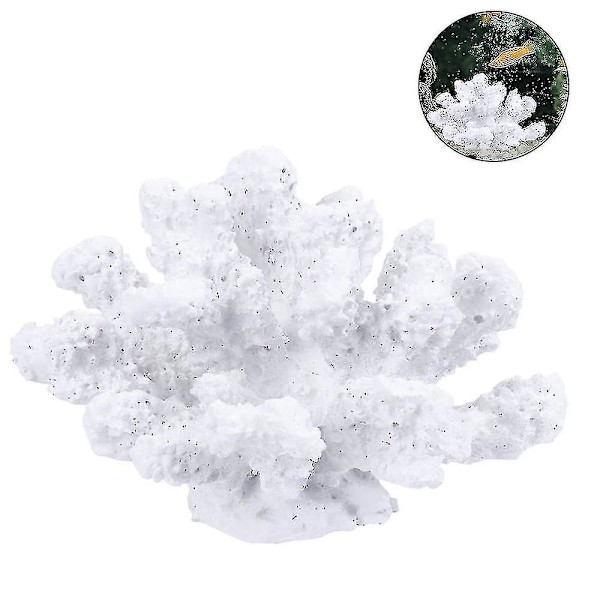 1 stk Polyresin Korall Ornament Kompatibel Med Fiskedam Akvarium Dekorasjon