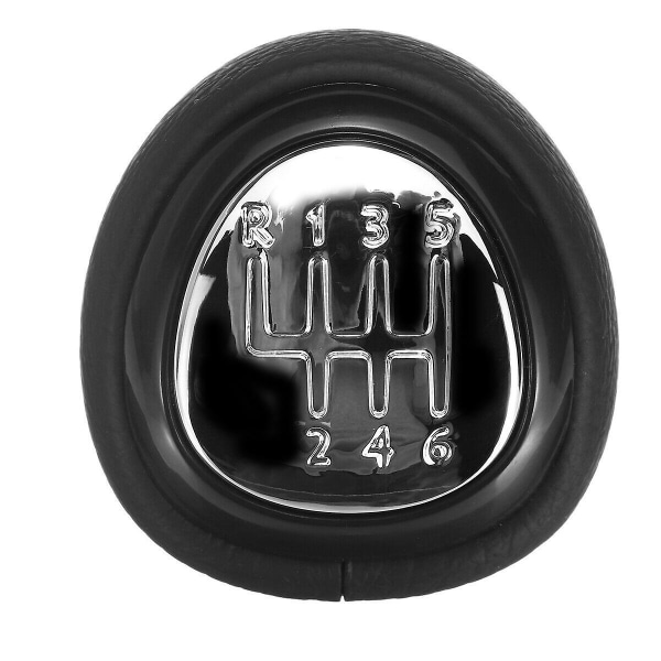 6-trins Gearskifte Knob Læder Gearstang til Saab 93 9-3 2003-2012
