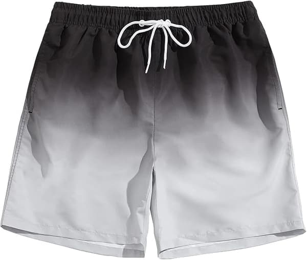 Herrbadbyxor korta badkläder med meshfoder badshorts
