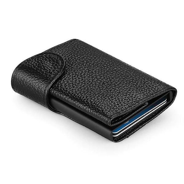 Bitmore RFID-blokerende pung i 100 % ægte læder