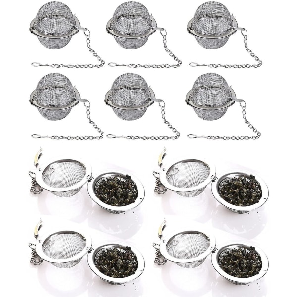 10 st teinfuser, uppgraderad tesil, premium teinfuser för löst te, tebryggare, tekula för te-smaksättning örtkrydda