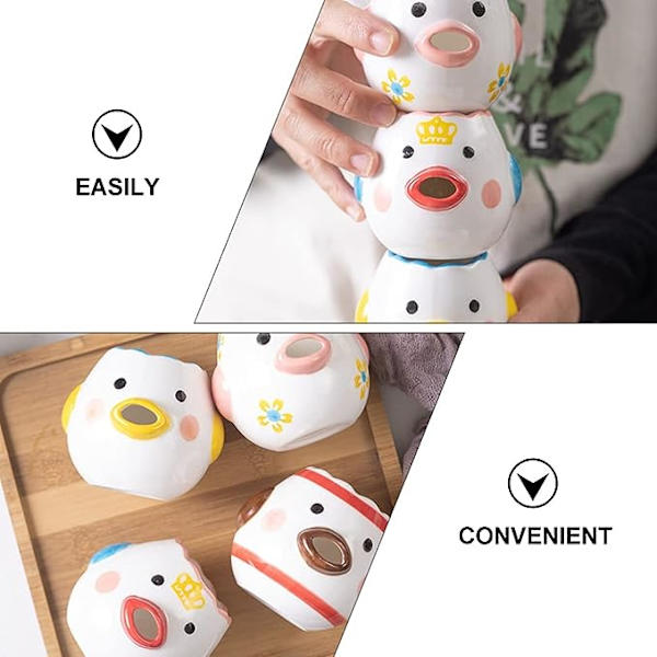 Keramisk Eggeskiller Tegneserie Eggeskiller Mini Eggehvite Eggeplomme Skiller Keramisk Eggeskiller Kjøkken Baking Verktøy (Stil 3)