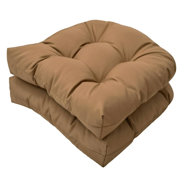 Utesoffa Kuddar Set om 2, Patio Möbel Golvkuddar NAVY KHAKI