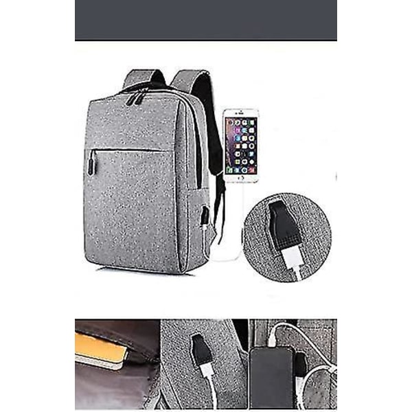 Kannettava tietokoneen reppu, erittäin kevyt ja kestävä, USB-latausportilla