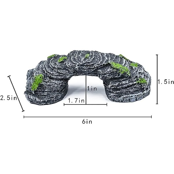 Reptilgrottehus seng rede habitat skjulesteder, solingsplattformer, for øgle skilpadde eremittkreps og andre små kjæledyr amfibietilbehør, akvarium Terrar