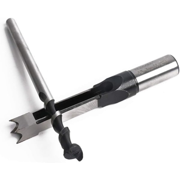 Högkolstål Träbearbetning Kvadratiska Hålborr Bits Mortising Mejslar Set, Träbearbetning Hål Såg Verktyg Mortise Mejslar Borr Bits Set (3/8 Tum (9,5mm))
