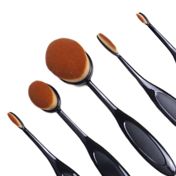 5 stk Tannbørste Type Blush Makeup Brush Set Bærbart mykt hår