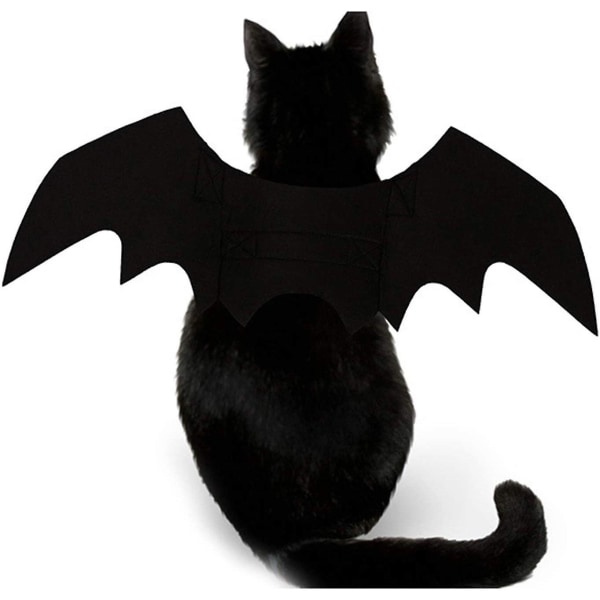 Husdjursdräkt för katt, Halloween-fladdermusvingar, dräkter för husdjur, kläder för små hundar och katter, krage, cosplay-fladdermusdräkt