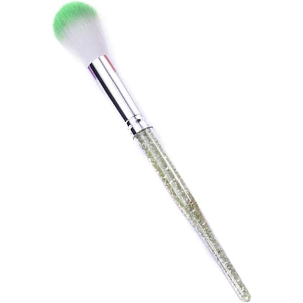 Makeup-børster Negleplejetilbehør Neglekunstbørste Dust Blush-børste med langt krystalbor med prikket håndtag (farve: D)