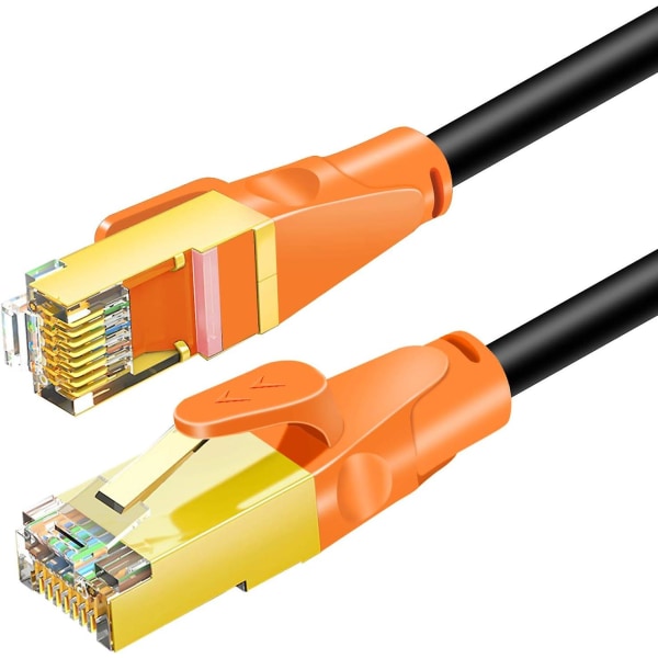 Cat8 Ethernet-kaapeli 2m/6ft, Ovagyeng 26awg Cat 8 Lan verkkokaapeli 40gbps 2000mhz High Speed ​​Gigabit Professional Premium Sftp Int