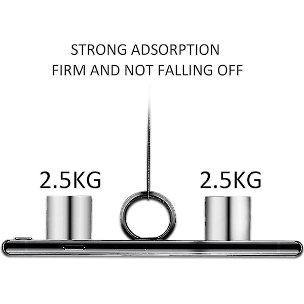 Tillbehör Interiör Utrustning 2-delad Telefon Ringhållare, 360 Grader Justerbar Roterbar Telefon Ring