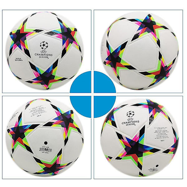 VM 2023 Fodbold Bold Champions League Stjerner Mønster Fodbold Træningsbold Størrelse 5