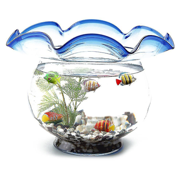 30 stk levende akvariefisk ornament fiskebolle landskap kunstig fisk plastfisk dekor (tilfeldig stil)