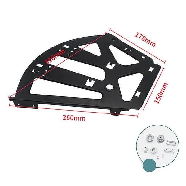 Flip Frame Rack Skohylde Hængsel Hardware Tilbehør til Skab Hjem Black 2 Layer