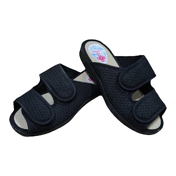 JN Store, damtofflor för hemmet med kardborreband, halkfria, hög kvalitet. tillverkade i Spanien, tofflor, 41