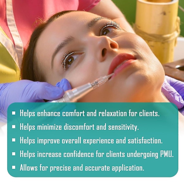 Permanent Makeup Ansikt og Kropp Profesjonell Blå Gel Tattoo Øyenbryn Lepper Vedlikeholdshjelp Omsorg G