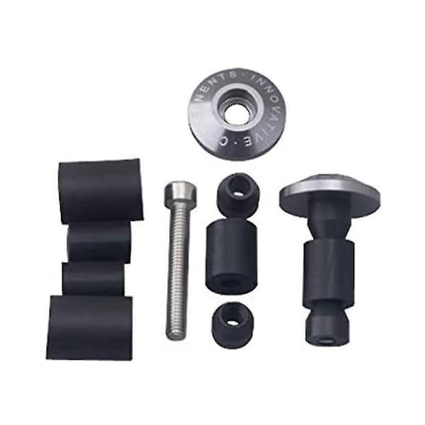 7/8 tommer styr-ende Ws styrgreb hætte anti-vibrations skyderprop til (sølv)