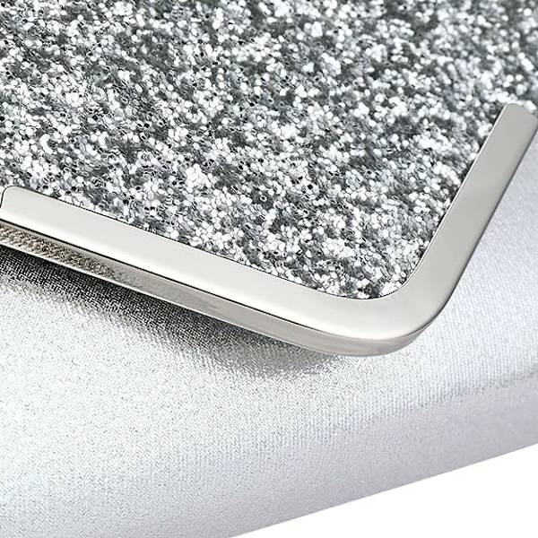Kvinders Glitter Sequins Kuvert Aften Taske Håndtaske Fest Brude Clutch Pung