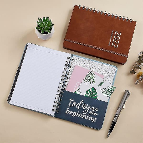 2022 Ugentlig Planlægger Notesbog Journaler Agenda Organizer Daglig Plan Notesbog Gave