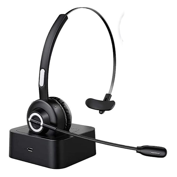 Bn-tecknet Bluetooth-kuulokemikrofoni, PC-kuulokemikrofoni AI-kohinanvaimennuksella, K
