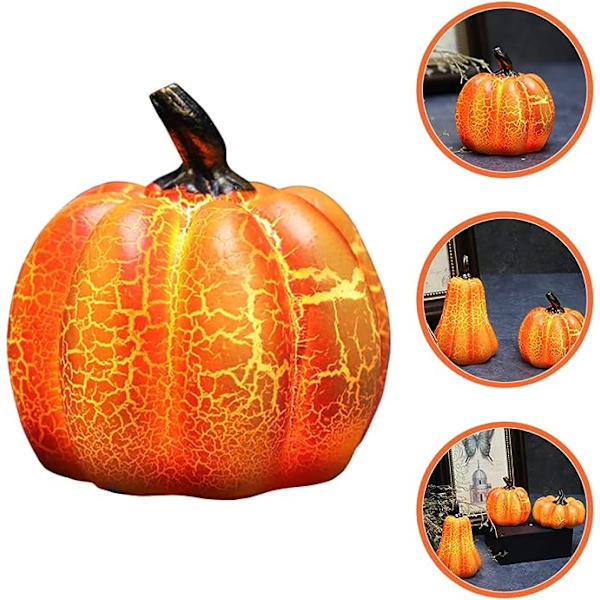 3 kpl Väreilevää Valoa: Led-Kotilyhty O-Kynttilät Kiitospäivän Tyyli Syksy Akulla Ulkokoriste Keskiosa Mini JackoLantern Hartsi Juhla Valoisa Har