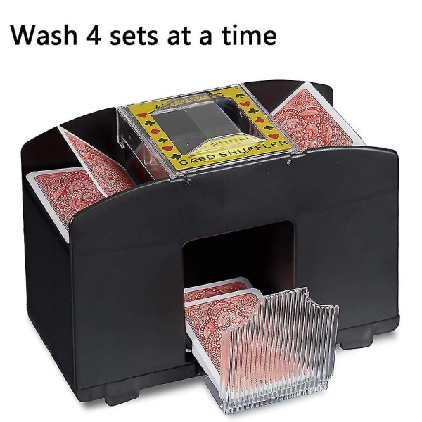 1 st automatisk kortshuffler - Batteridriven elektrisk shuffler - Perfekt för hemmet