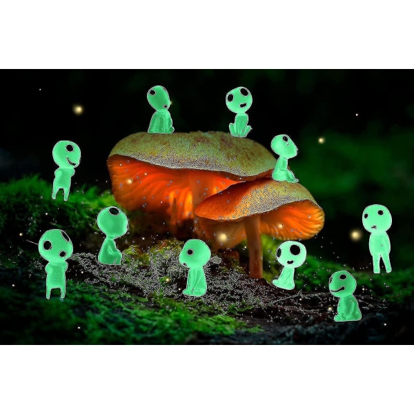Luminous Ghost Tree Alves Miniatyr Fairy Garden Gnome Glow Tilbehør Princess Mononoke Glow
