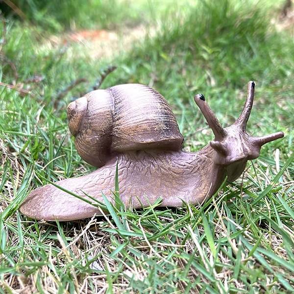 4 stk. Sneglefigurer Sneglemodel Miniature Snegl til Fehave Mikrolandskabs Dekoration