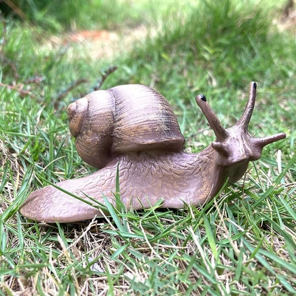 4 Stk Sneglefigurer Sneglemodel Miniaturesnegl til Fairy Garden Micro Landscape Decor