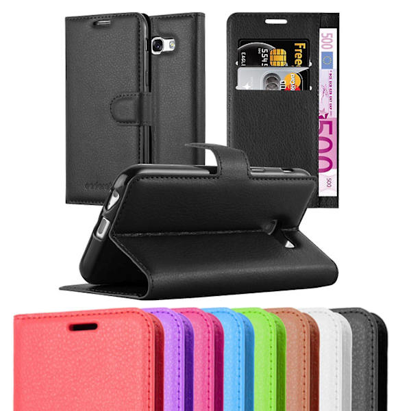 Samsung Galaxy A5 2017 Cover Case - Med Kortlommer Og Stativfunktion