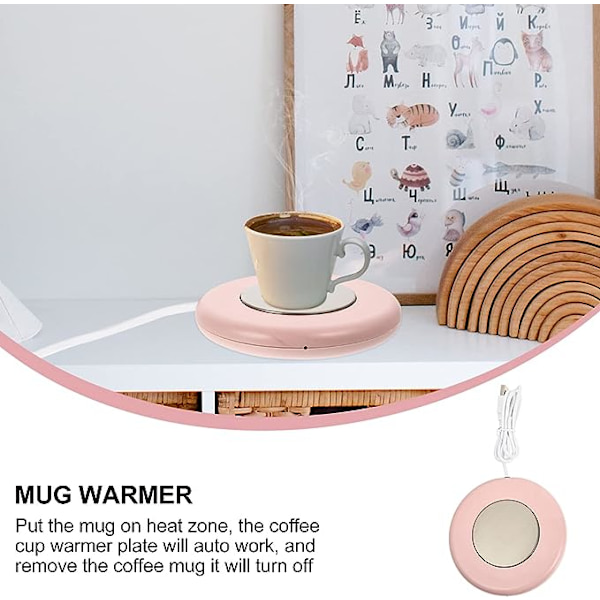 1 sæt Pad og Kopper Varmere Vokslys År Dåser Vandkøler Mat Kop Kande Kaffe Underkop Hjem Kakao med Isolering Opladningskabel Skrivebord Varme Drikkevarer