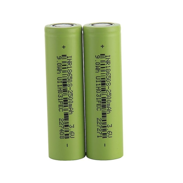 2kpl 2500mah 3c 18650 3.7v Li-ion-akkuparisto  Ladattava 7.5a Soveltuu sähköpyöriin, sähköpyöriin ja skoottereihin