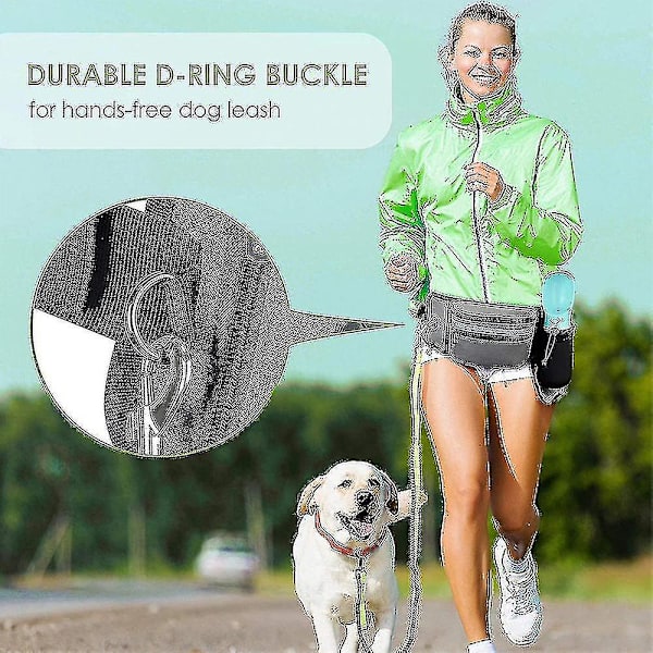 Beste Shiyi godbitpose for trening Innebygd poseholder for hundeposer Håndfri midjebelte Fanny Pack Flott for valpekurs, reiser