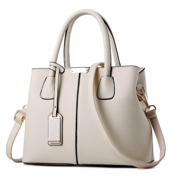 Luksushåndvesker for kvinner Yogodlns berømte merkedesign Polyester ermhåndvesker beige 30x13x22cm