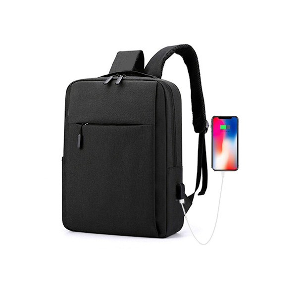 Stor kapacitet laptop rygsæk usb opladning multifunktionel rejse skole rygsæk mænd vandtæt oxford rygsæk Negro 31X14X42CM 989