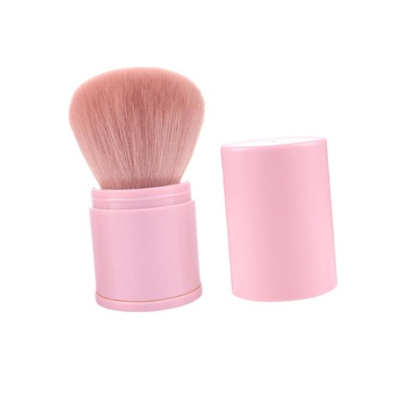 Flexibla lösa pulverborstar Borstar Ansiktspulverapplikatorer Kosmetiska tillbehör Rosa