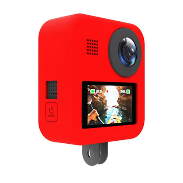 Silikon Skyddande Hus för Max 360 Sportkamera Professionellt Skyddande Kupol Objektivdelar(