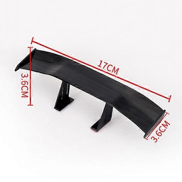 Universal 6,7 tommer mini spoiler bil baghale dekoration spoiler vinge kulfiber Black